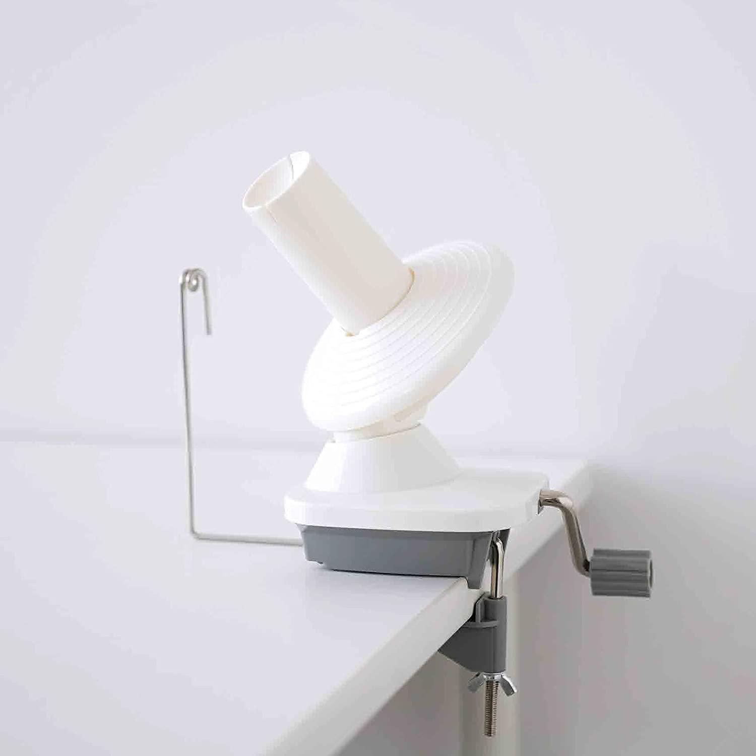 Yokota Daruma Knitting Tools Yarn Winder Type 2 01-8752 White/Gray
