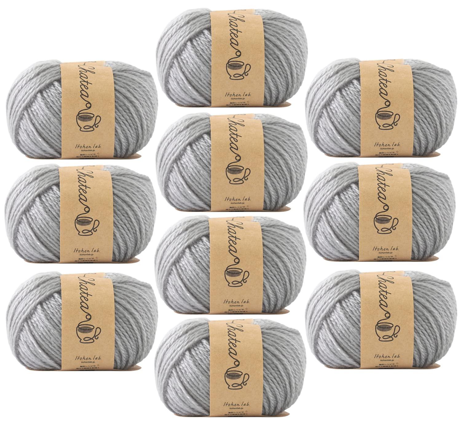 Hara Wool Knitworm Yarn 10-Ball Set Chati Acrylic Medium Weight Medium Weight 30g (approx. 66m) 100% Acrylic 6. Soda