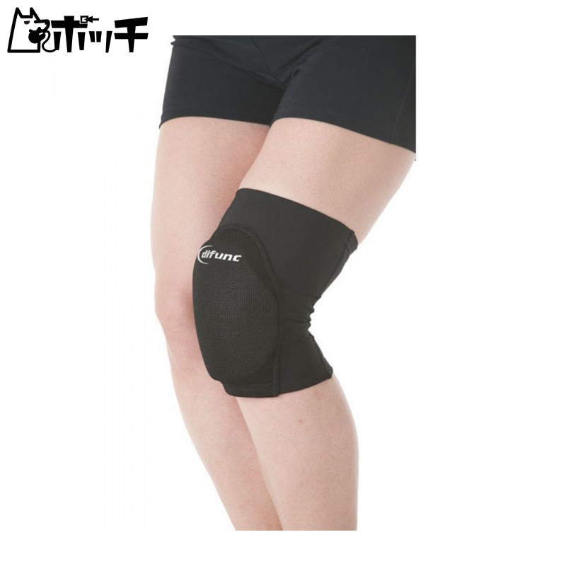 D&M Knee Support for Volleyball, 13mm Wide Pad, Black, Size M, 1 Piece, Left/Right Compatible, Made in Japan D-819 Support Defunk Tricot Knee Pad Shock Absorption Breathable Stretchable Sweat-Wicking Quick-Dry Secure Fit Unisex JVA Approved