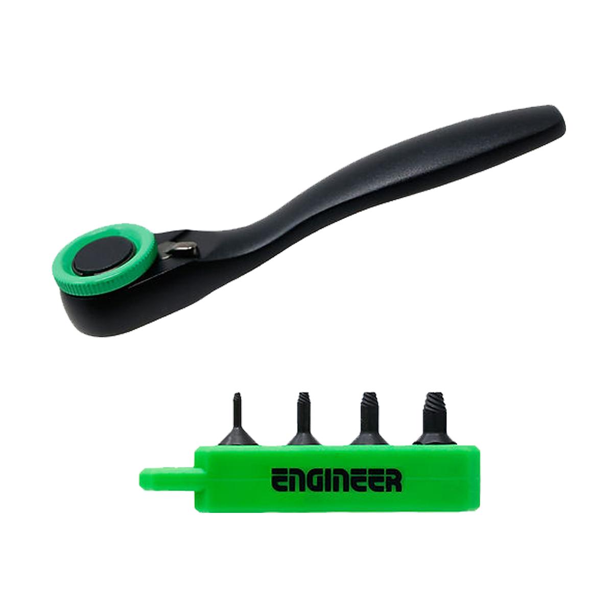 ENGINEER Engineer Ratchet Wrench Mini & Screwdriver Extra Short DZ-375