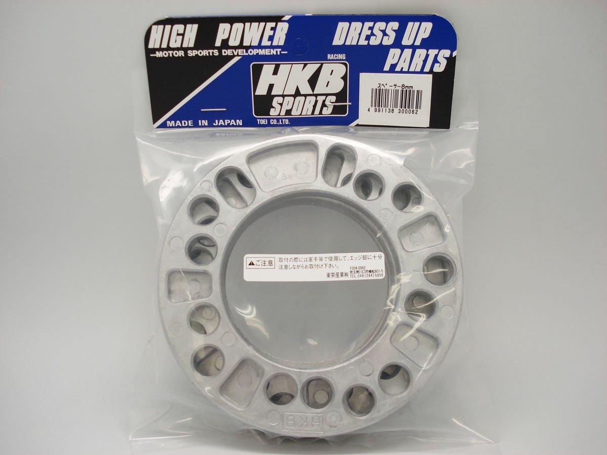 HKB SPORTS Wheel Spacers (4-hole/5-hole compatible) P.C.D. 100~114.3mm 8mm 4-pack HKWS8
