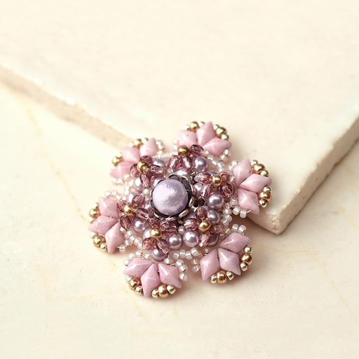 MIYUKI Bead Kit Multi-Hole Accessory Kit Diamond Duo Bead Brooch BFK-569