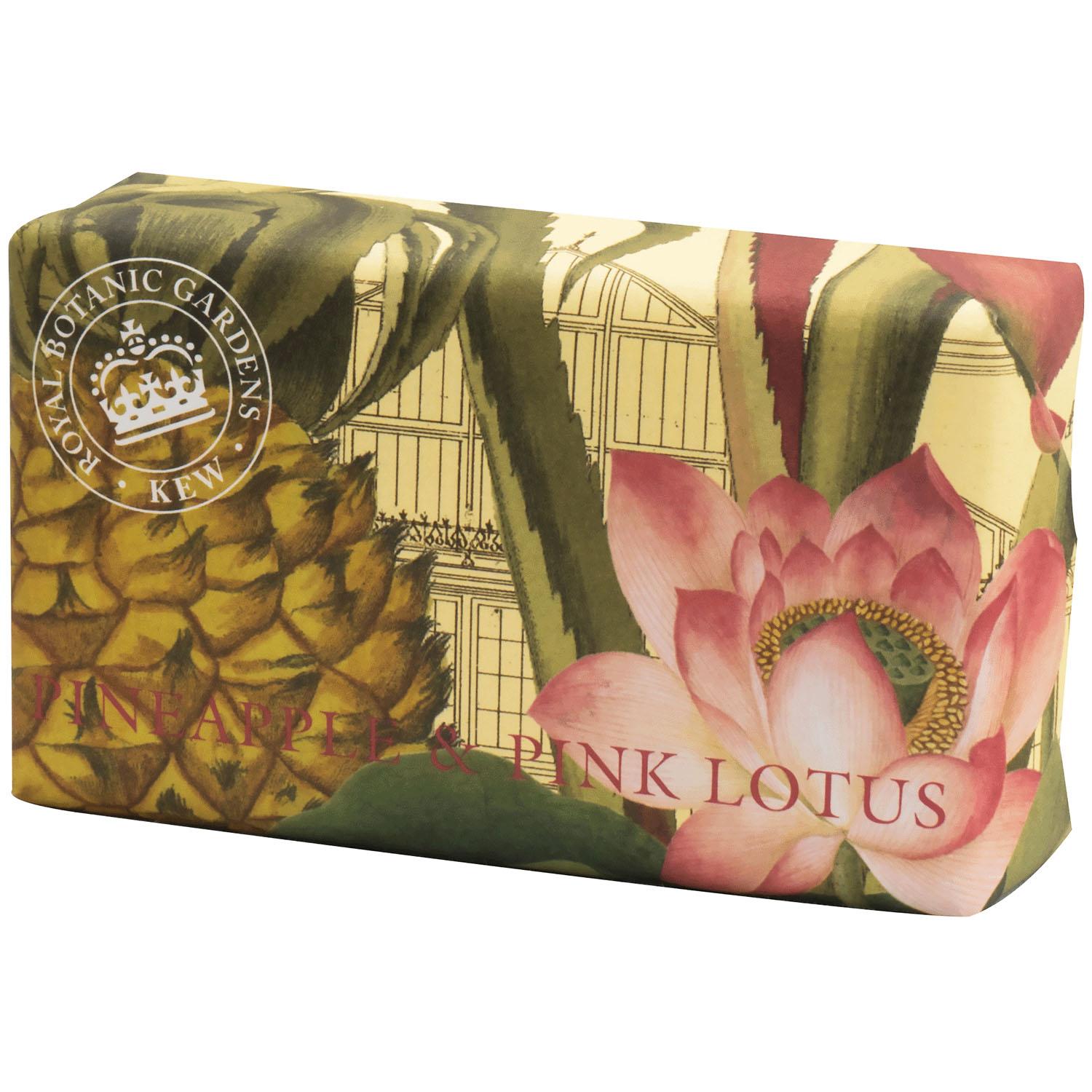 Sanwa Trading English Soap Company KEW GARDEN Luxury Shea Soaps Pineapple & Pink Lotus