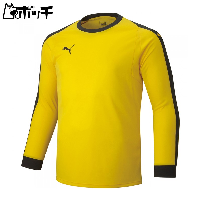 [PUMA] LIGA Junior GK Shirt with Pads Kids Cyber Yellow/Puma Black (03) Japan Size 140 (-)