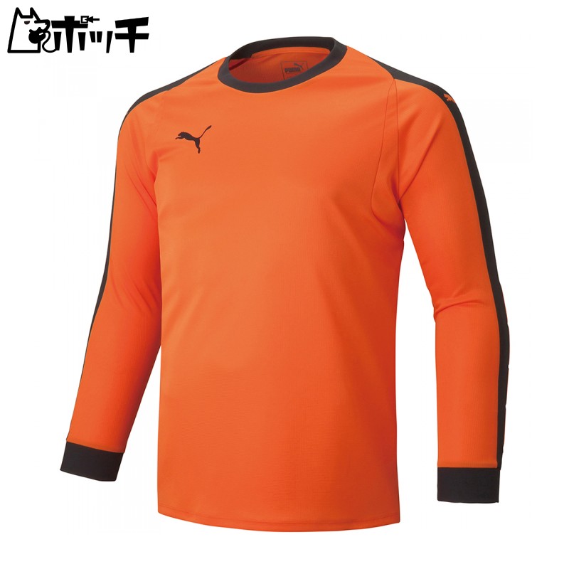 [PUMA] LIGA Junior GK Shirt with Pads Kids Golden Poppy/PUMA Black (04) Japan Size 150 (-)