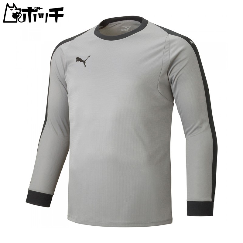 [PUMA] LIGA Junior GK Shirt with Pads Kids Silver/Black (05) Japan Size 150 (-)