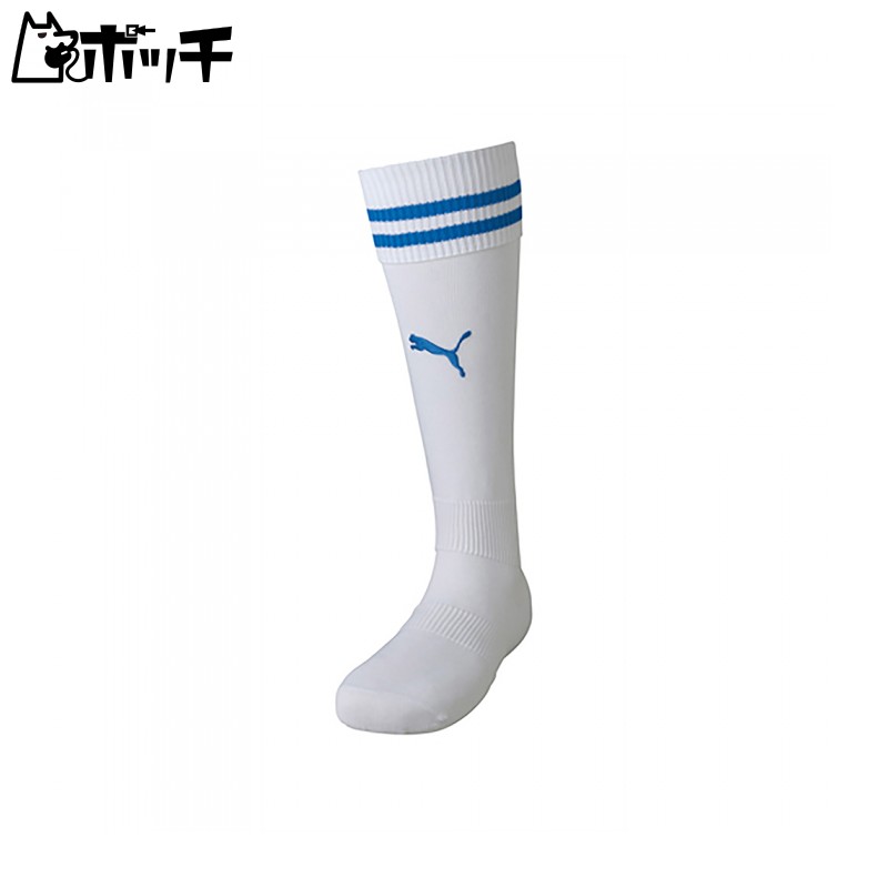 [PUMA] Soccer Wear Lineiri Stockings 729881 [Unisex] PUMA White/Electric Blue (10) Japan Size 30 (-)