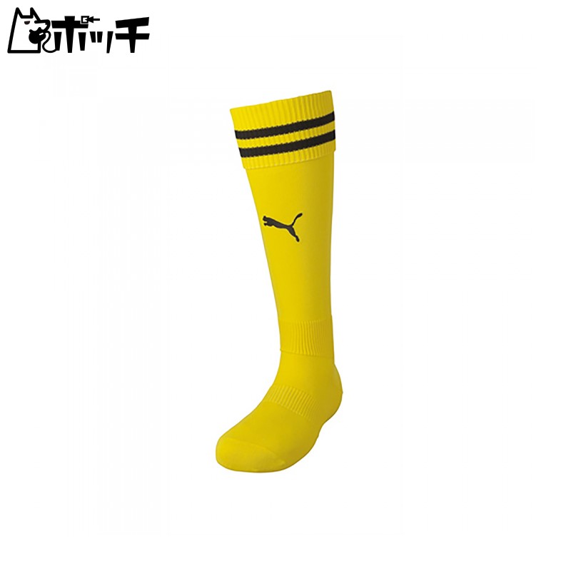 [PUMA] Soccer Wear Lineiri Stockings 729881 [Unisex] Cyber Yellow/PUMA Black (07) Japan Size 30 (-)