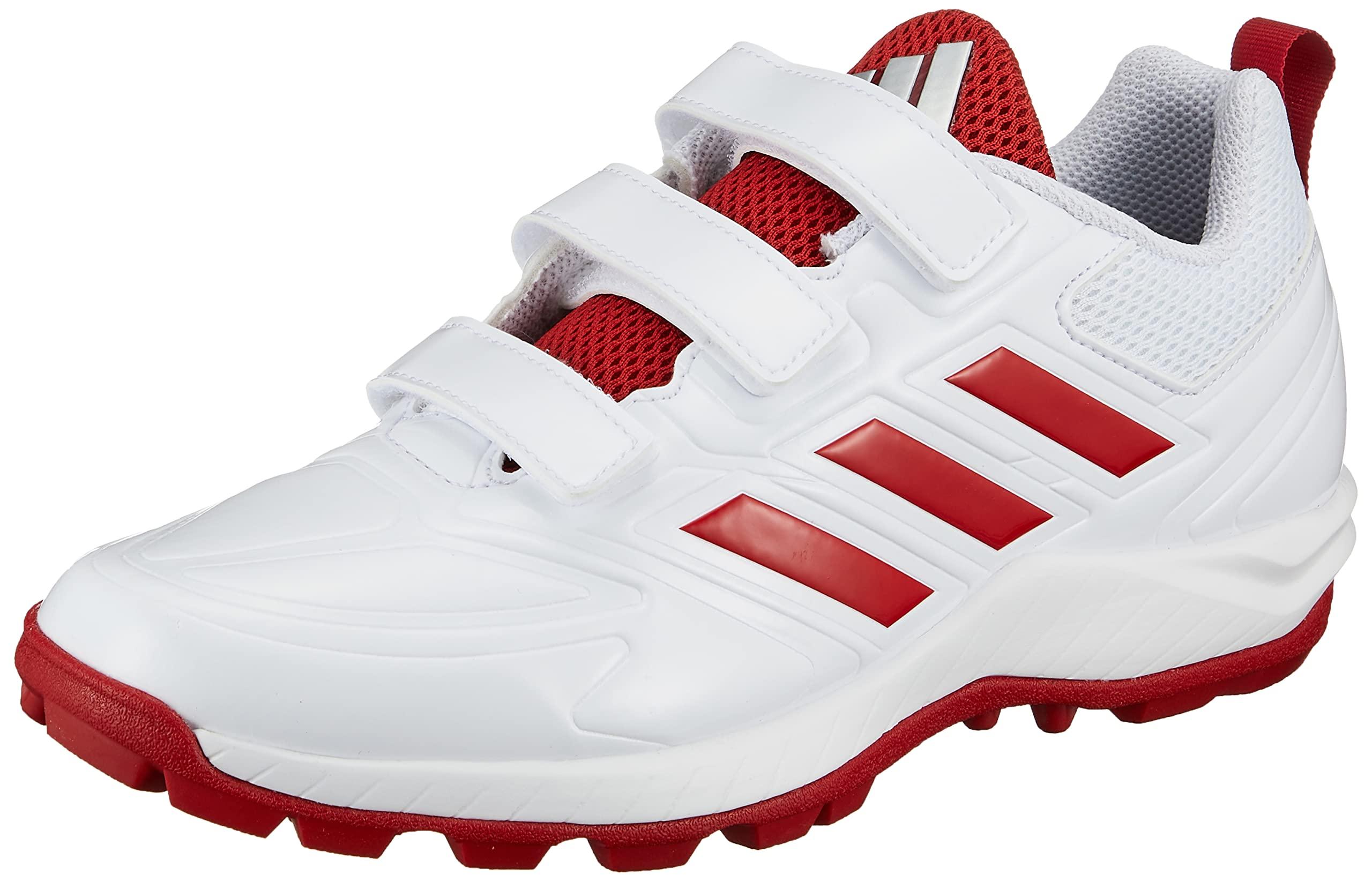 [Adidas] Baseball Spikes Japan Trainer AC Baseball Spikes LIJ11 Men's Footwear White/Silver Metallic/Team Power Red (GW1930) 26.0 cm