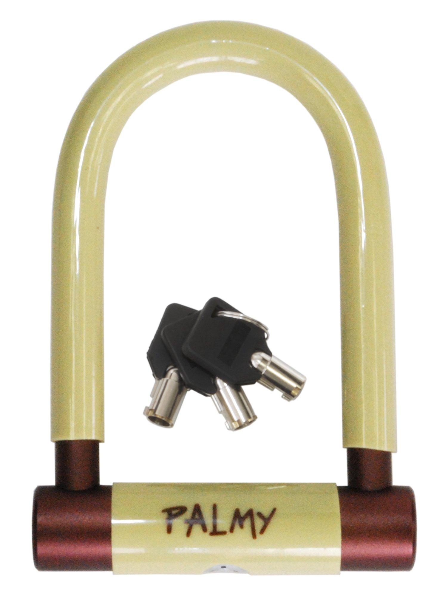 PALMY Aluminum Shackle Lock (Ivory/Brown) YD-4420