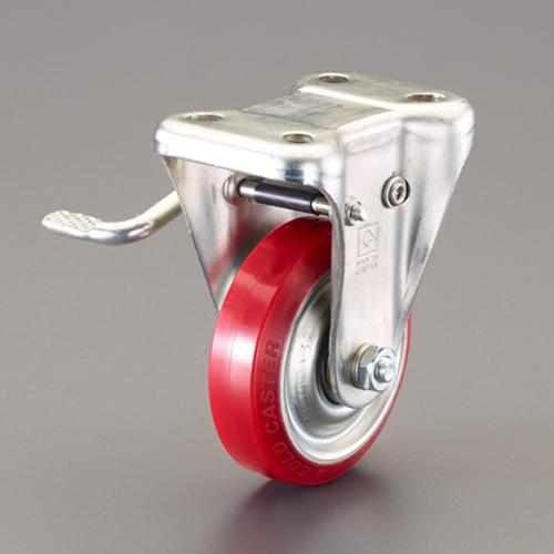 100mm Casters (Fixed Bracket, Left Brake Included)