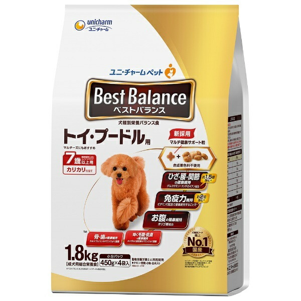 Best Balance Dog Food Crispy Texture For Toy Poodles 7 Years and Older 1.8 Kilograms (x 1)