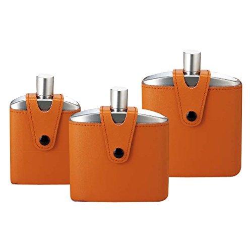 Sato Metal Industries SALUS Bacchus Whiskey Bottle (with Leather Case) 100ml SALUS201293