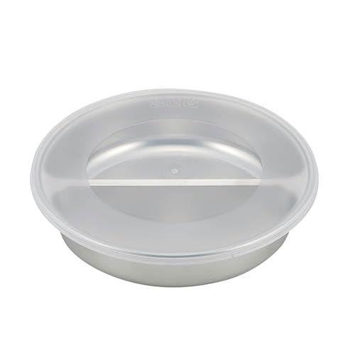 Sato Metal Texas Lunch Plate Silver with Lid S 4521540259506