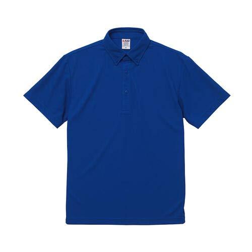 [United Athle] Polo Shirt Special Dry Kanoko Polo (Button-Down, Cobalt Blue, Japan M (Equivalent to Japanese Size M))