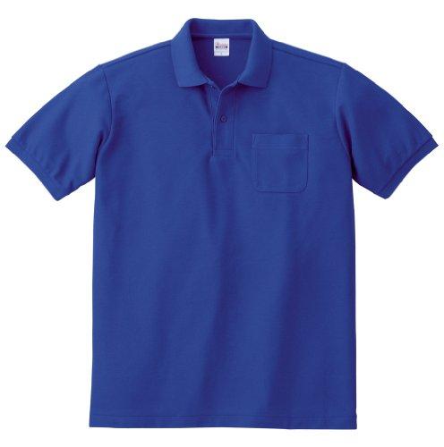 [Printstar] Short-Sleeve 5.8 oz. TC Piqué Polo Shirt [With Pocket] 00100-VP Men's Royal Blue 3L (Equivalent to Japanese Size 3L)