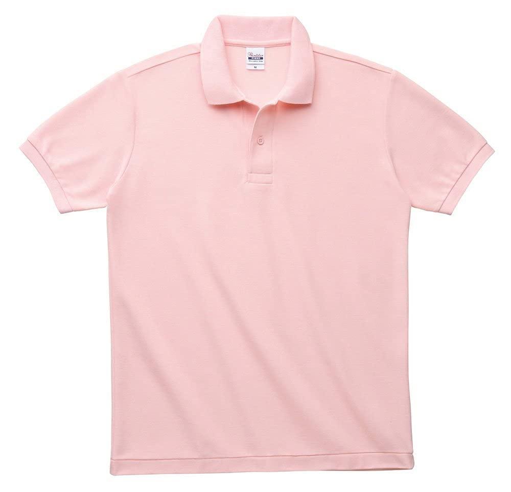 [Printstar] 5.8 oz. TC Piqué Polo Shirt [No Pocket] Men's Pink 3L (Equivalent to Japanese Size 3L)