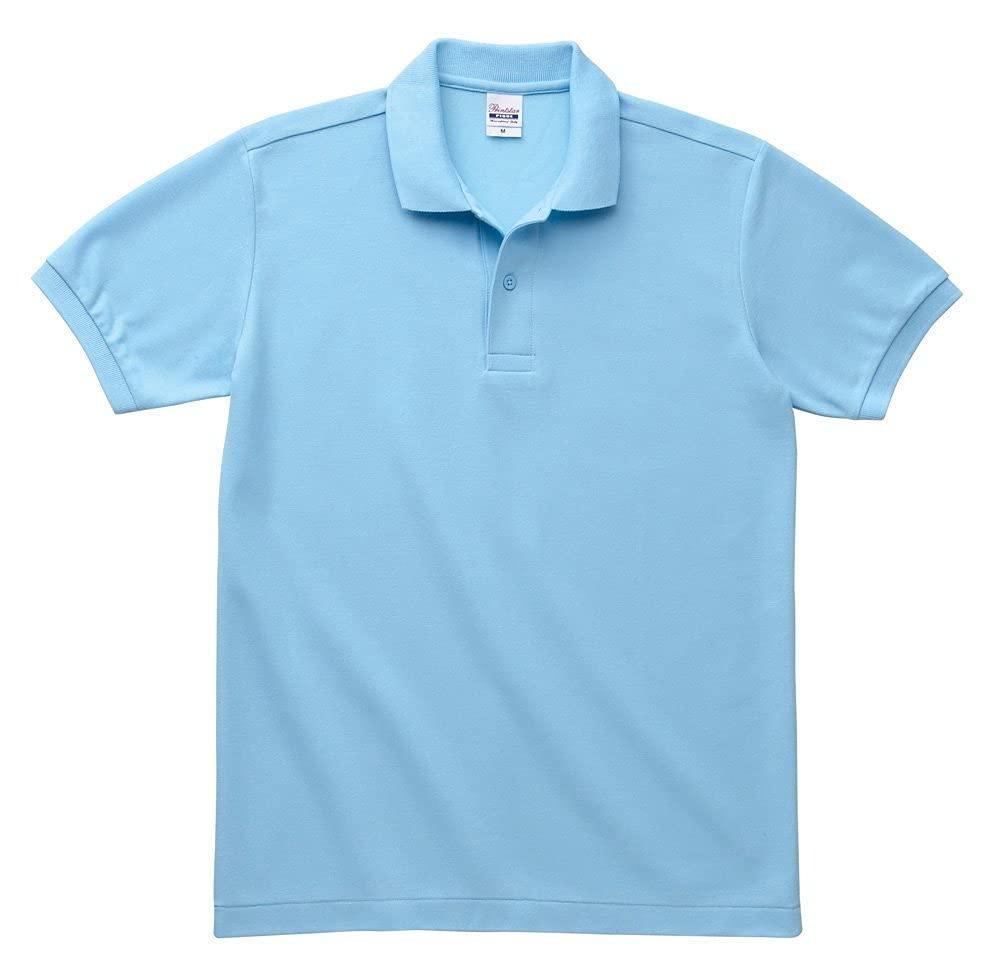 [Printstar] 5.8 oz TC Piqué Polo Shirt [No Pocket] Men's Sax 5L (Equivalent to Japanese Size 5L)