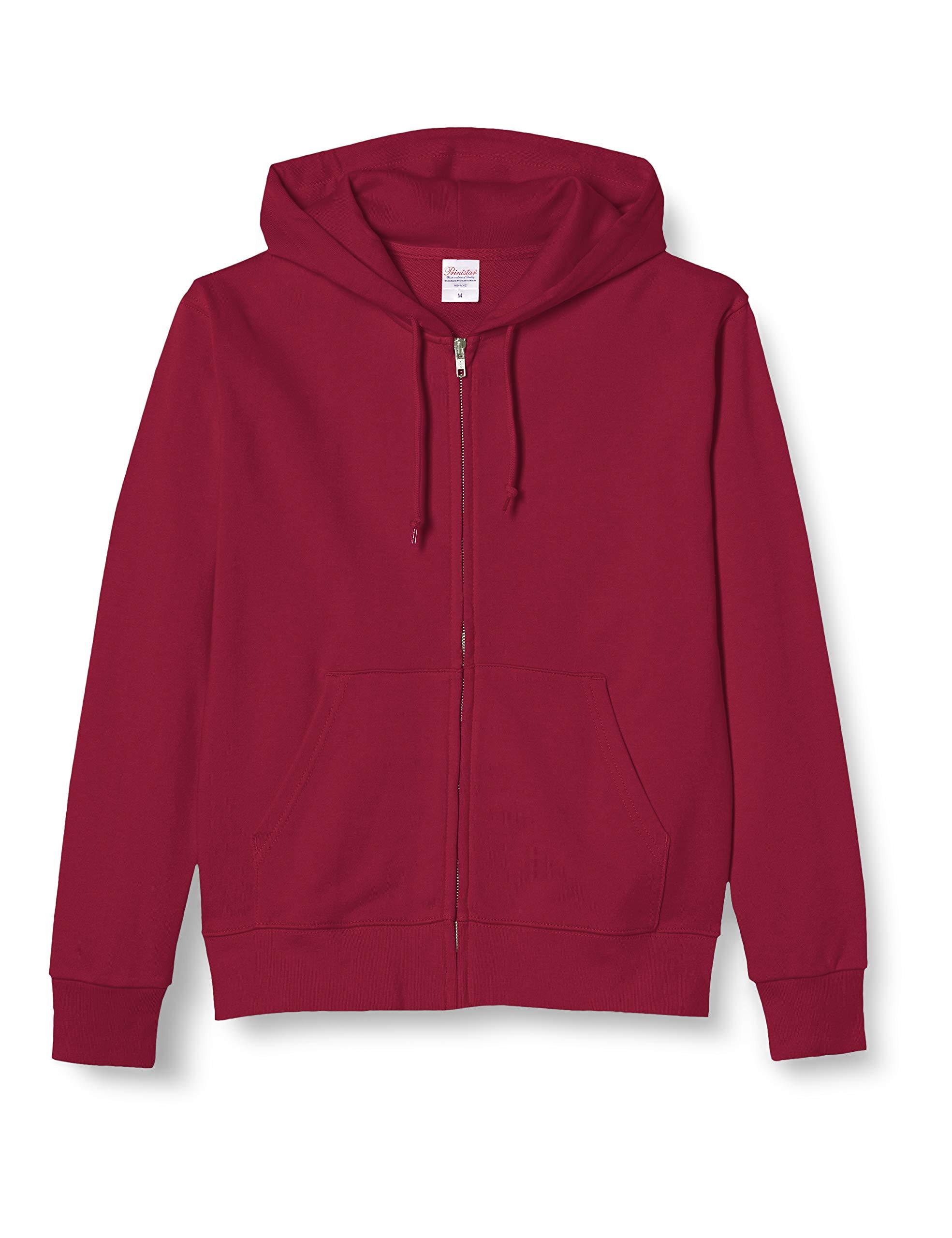[Printstar] Sweatshirt 9.7 oz Brushed Standard Double Hooded Zip Pullover 00189-NNZ Men's Burgundy 3XL (Equivalent to Japanese Size 3XL)
