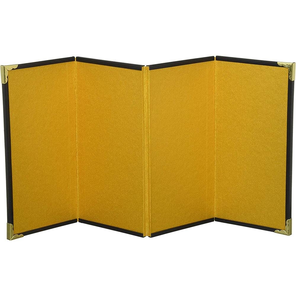 Nippon Chuko NBK Mini Gold Folding Screen, Four-Panel H15xW7.5cm S10-4