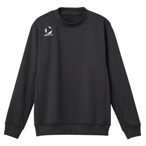 [Move Sports] Sweatshirt Descente Crew Neck Sweatshirt Moisture-Wicking Quick-Dry Stretch Dry Lightweight Team Club Gym Training Running Men's ST5SSWT1M BK00 L