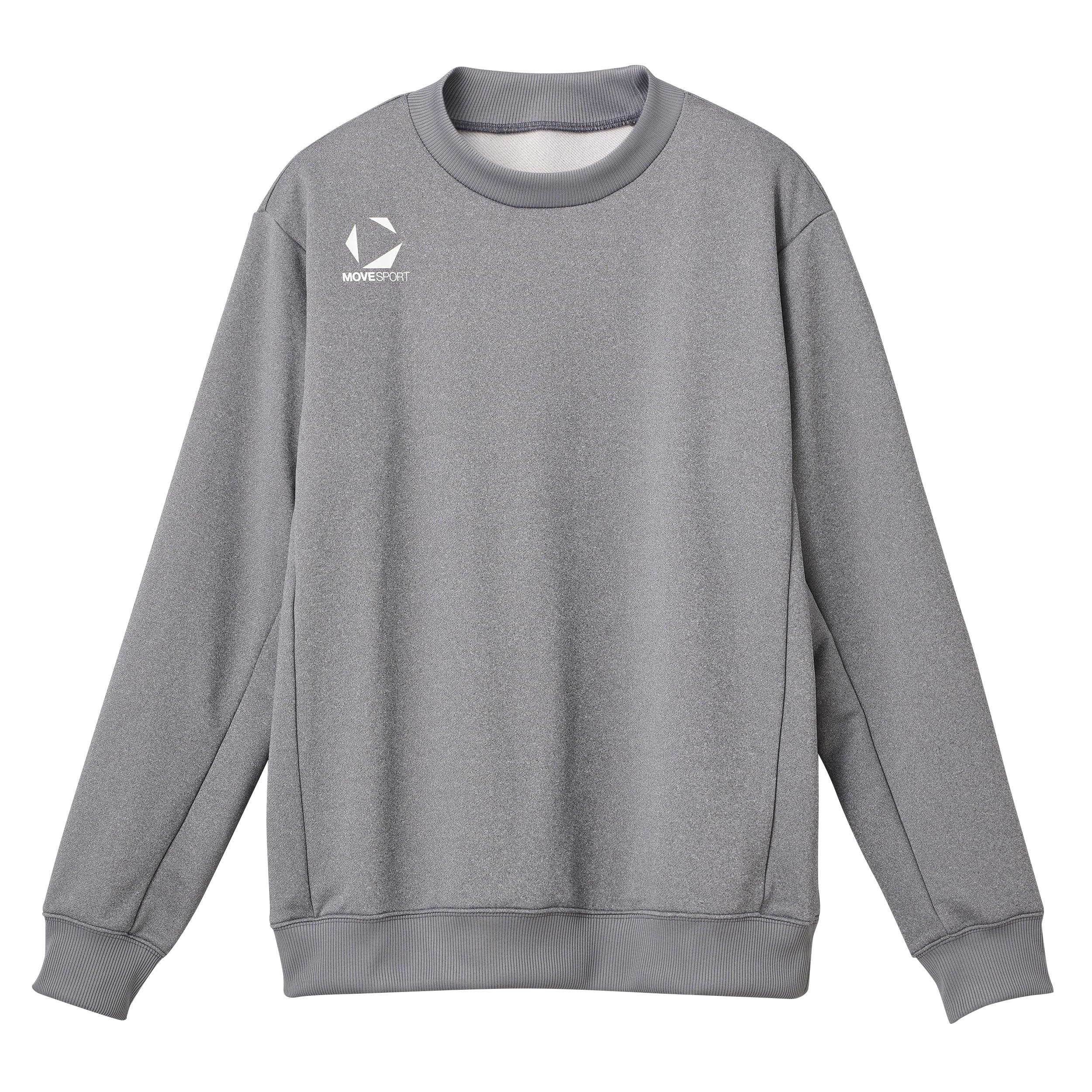 [Move Sports] Sweatshirt Descente Crew Neck Sweatshirt Moisture-Wicking Quick-Dry Stretch Dry Lightweight Team Club Gym Training Running Men's ST5SSWT1M GY01 O