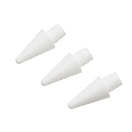 ELECOM Touch Pen Replacement Tips 3-Pack (P-TPACSTAP02WH Compatible) iPad Exclusive White P-TIPACSTAP02WH