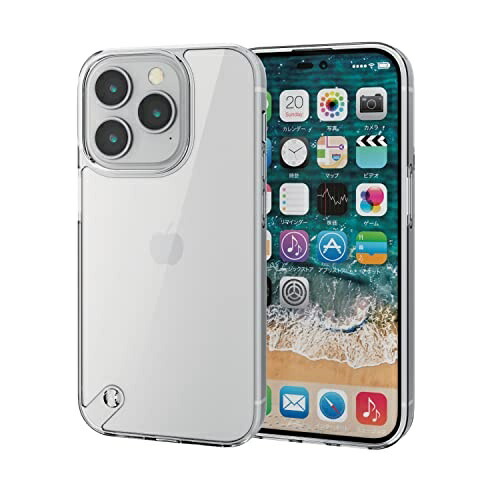 ELECOM iPhone 14 Pro Case Cover Shockproof Impact Absorption Polycarbonate TPU [Air Cushion Impact Absorption] Clear PM-A22CHVCKCR