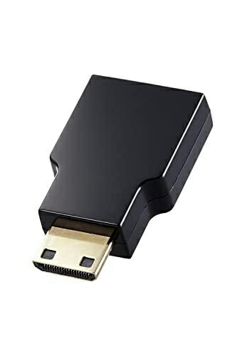 ELECOM HDMI Conversion Adapter HDMI (Female) - mini HDMI (Male) Slim Type Black AD-HDACS3BK