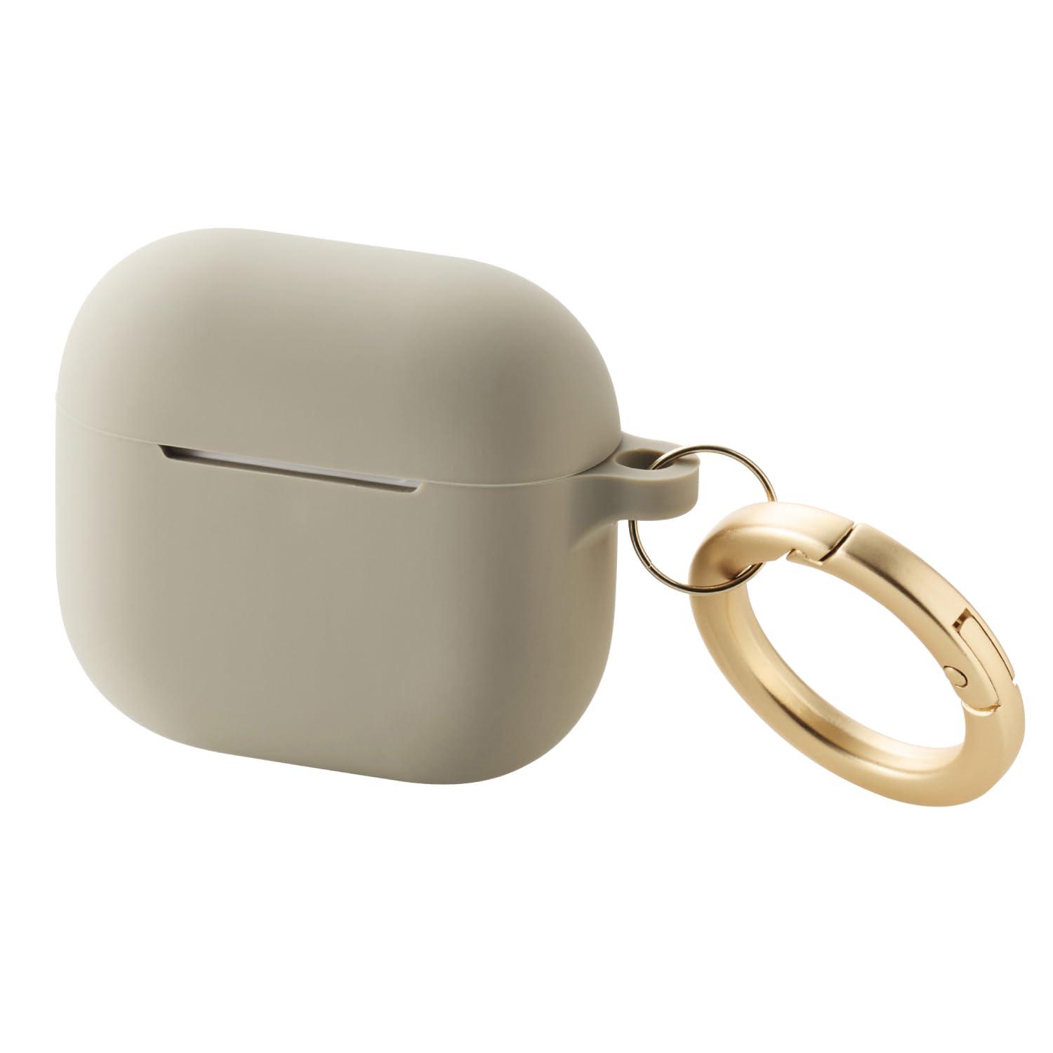 ELECOM AirPods Case for 4th Generation AirPods with Active Noise Cancellation & MagSafe Charging Compatibility &me Greige AVA-AP06SCJGB