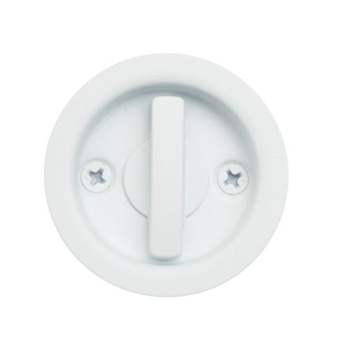 Esco Sliding Door Latch with Visible Lock/White 28-36mm/51mm EA951KG-5