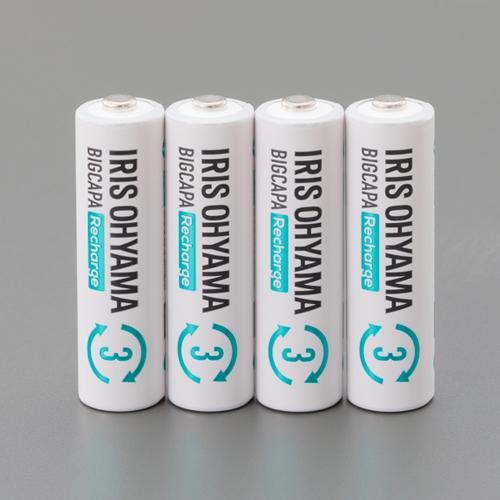 [4 AA batteries] Nickel-Metal Hydride Rechargeable Batteries (High Capacity)
