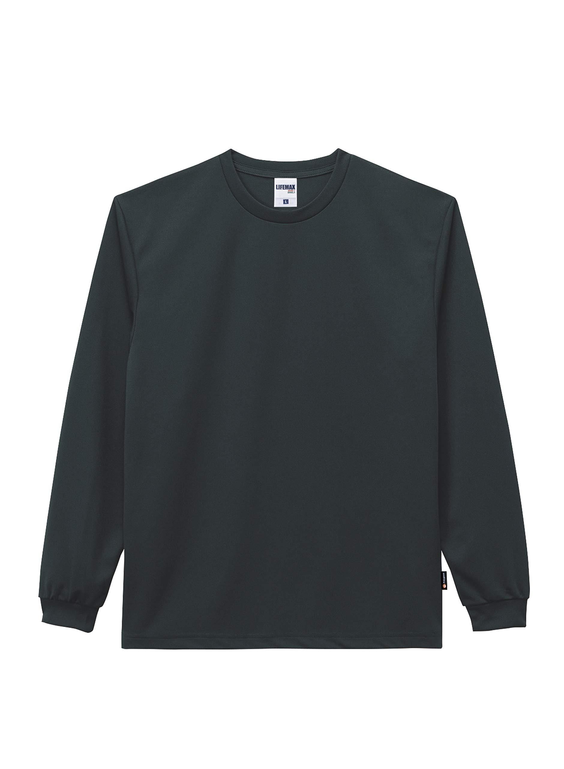 [LifeMax] Long T-Shirt MS1609 Black Standard