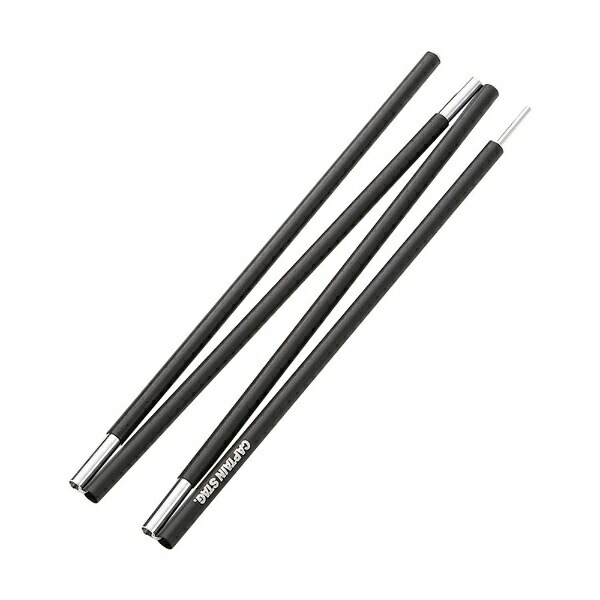 CAPTAIN STAG Tent/Tarp Parts Aluminum Joint Pole Outer Diameter 16mm × Maximum Length 1800mm 4-Piece Connector Black UA-4513