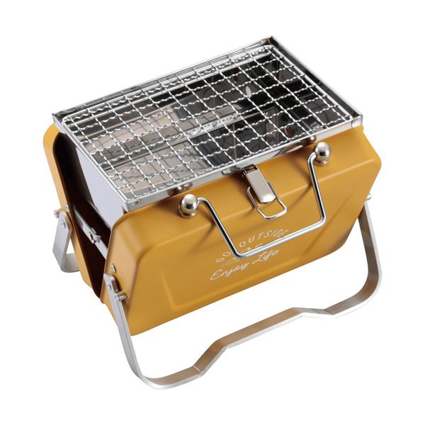 CAPTAIN STAG Barbecue Grill V-Type Tabletop Grill B6 Model Old Yellow Monte UG-80