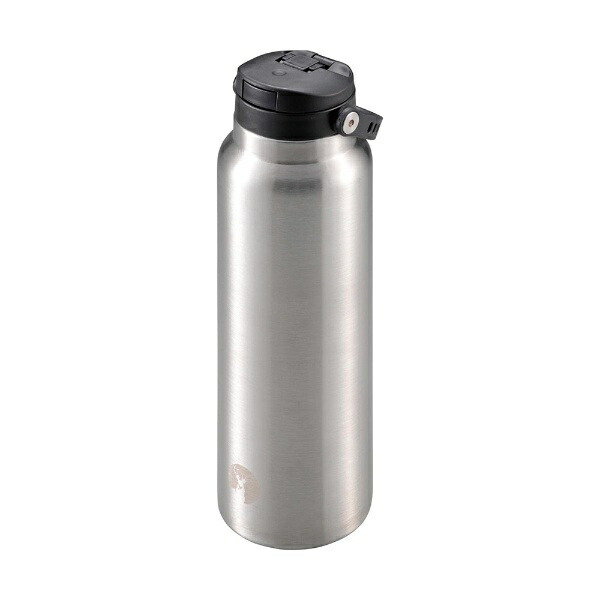 CAPTAIN STAG Sports Bottle Water Bottle Direct Drink Double Stainless Steel Bottle Vacuum Insulated Cooling Only HD One-Touch Bottle 1000ml Silver UE-3548 Product Size: (Approx.) Outer Diameter 84 × Height 280 mm