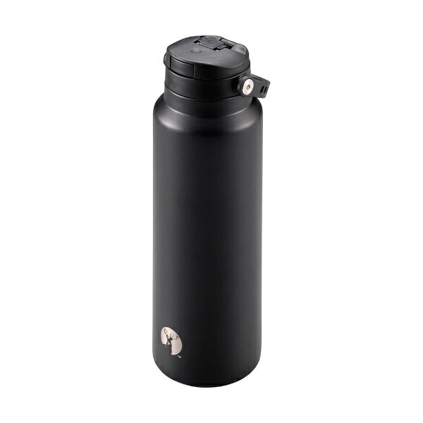 CAPTAIN STAG Sports Bottle Water Bottle Direct Drink Double Stainless Steel Bottle Vacuum Insulated Cooling Only HD One-Touch Bottle 1000ml Black UE-3549 Product Size: (Approx.) Outer Diameter 84 × Height 280 mm