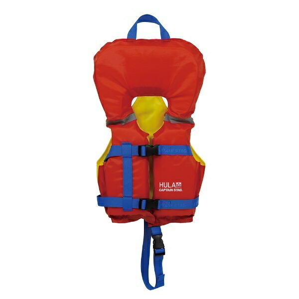 Captain Stag Floating Vest with Reflective Tape for Toddlers, Ages 2-3, Red HULA US-3014