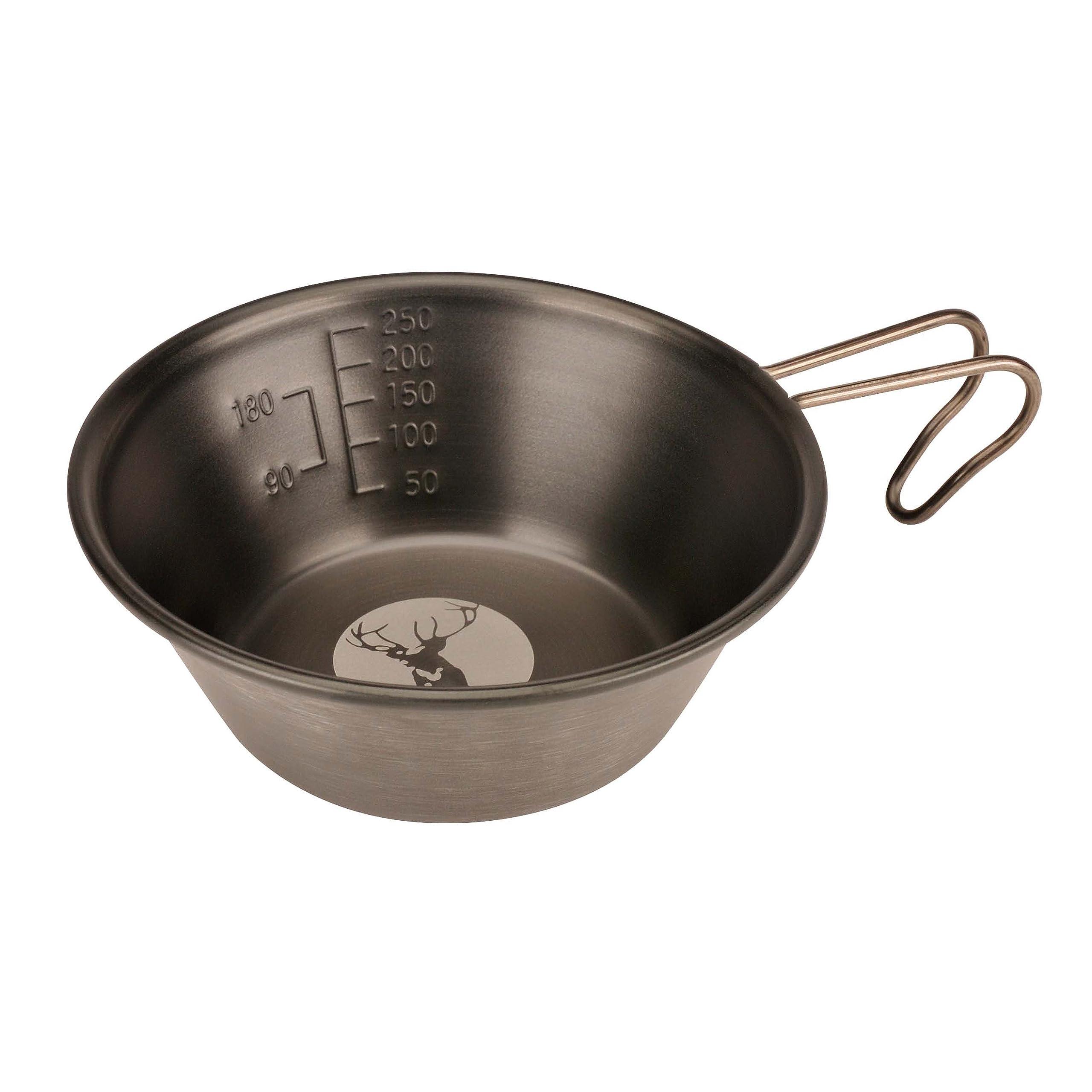 CAPTAIN STAG Sherpa Cup Stainless Steel Sherpa Cup 320ml Black Oxide Finish Marusika Laser Engraving Stainless Steel Made in Japan Tsubame Sanjo UH-76