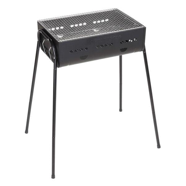 CAPTAIN STAG Barbecue Grill Fire Pit 3-Way Barbecue Grill 450 [For 2-4 People] 3-Stage Height Adjustable Black UG-111