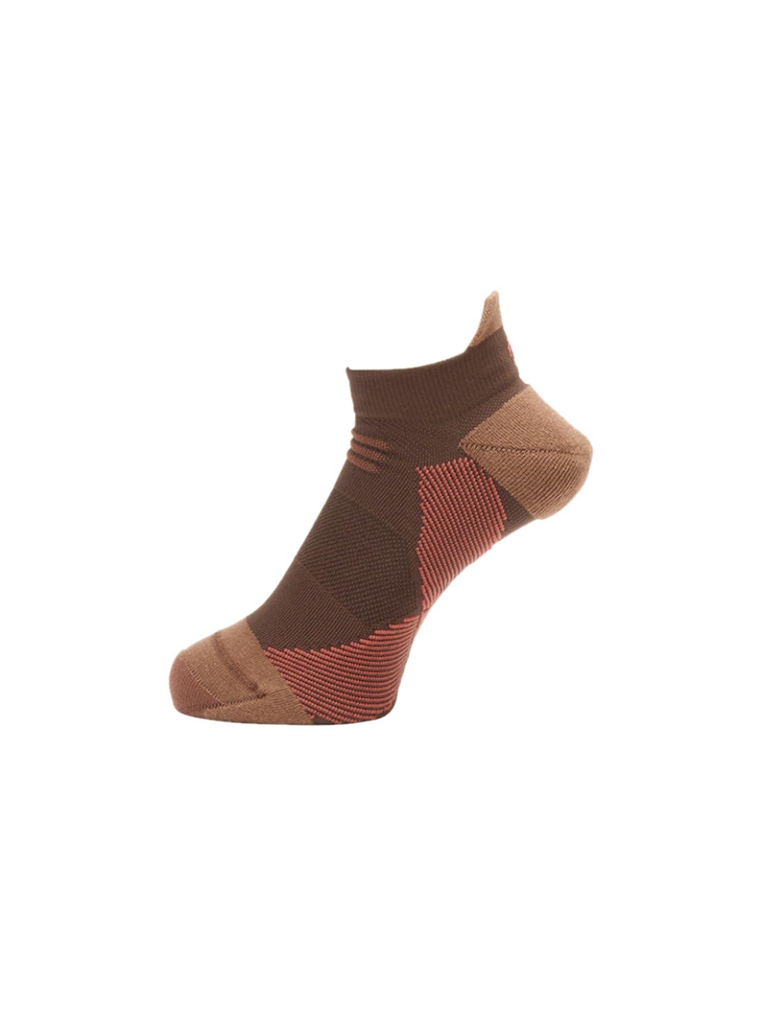 [Goldwin] C3fit Arch Support Short Socks TEAK BROWN 4