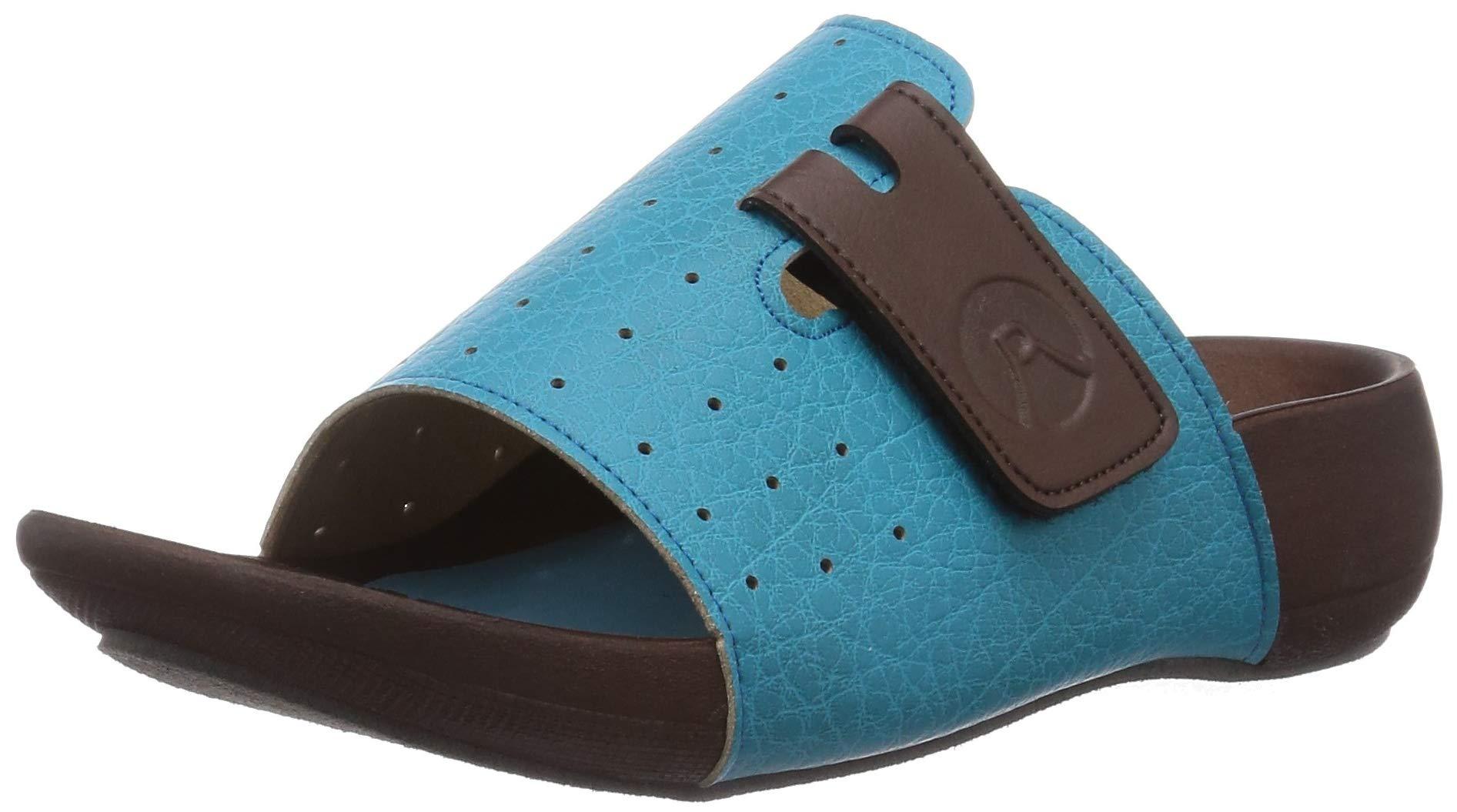 [Regetta] Room Sandal R-68E Unisex Cover Sandal Indoor Footwear Office Slip-On Slide Open-Toe Easy to Walk In Easy to Wear Less Fatigue Comfort Made in Japan R68E Blue 23.0 cm~23.5 cm