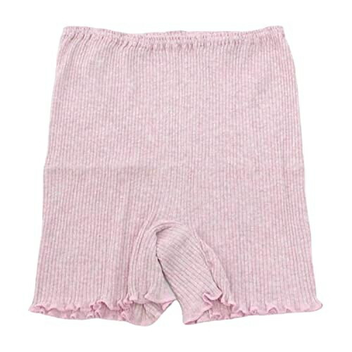 [Seamless] Ribbed 1-Minute Length Shorts (Pink)