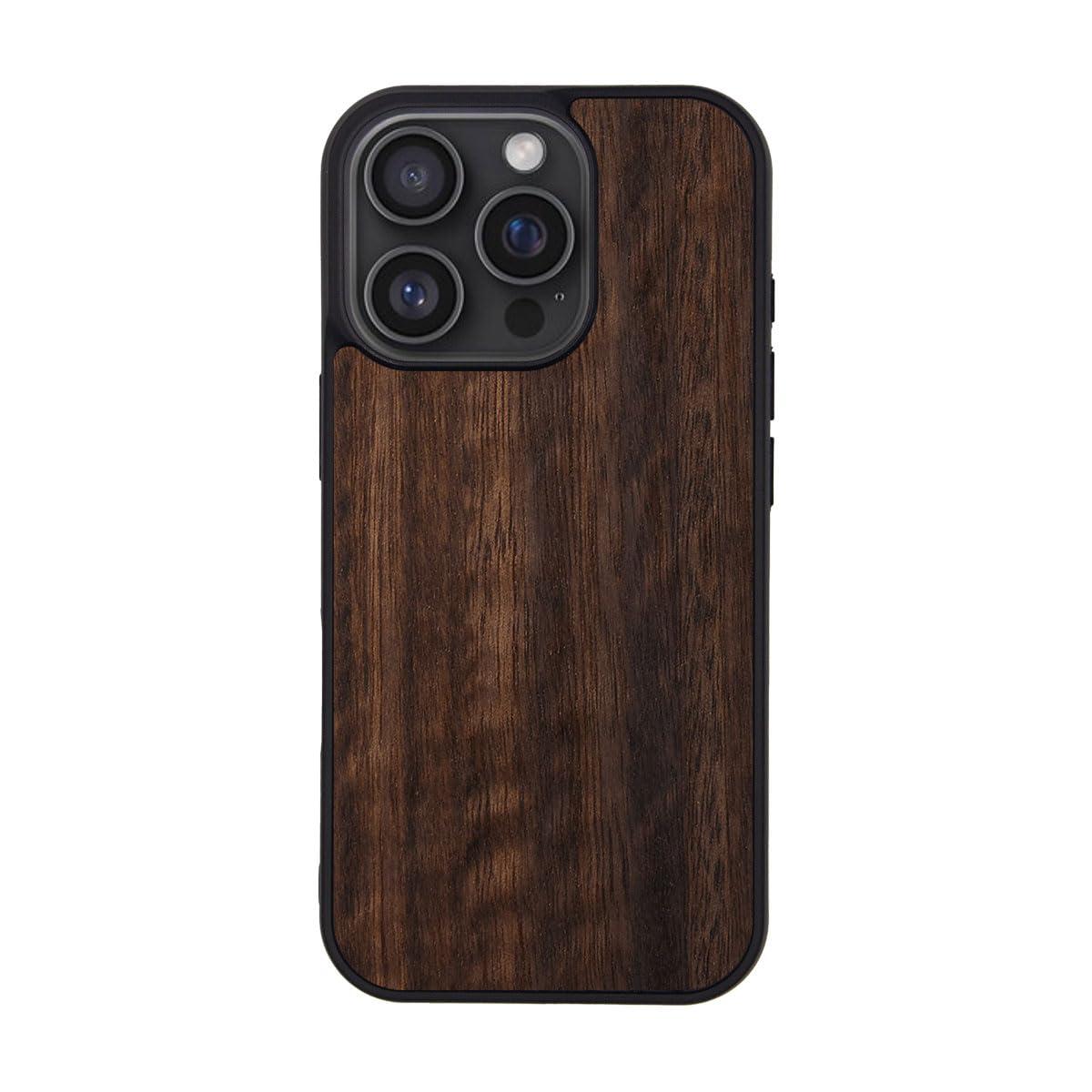 Man&Wood iPhone 16 Pro Case MagSafe Compatible Natural Wood [ Wooden Slim Wood Shockproof High Durability Dustproof Easy to Attach/Detach Strap Hole Included Wireless Charging ] iPhone Protective Cover Koala I27068i16PR