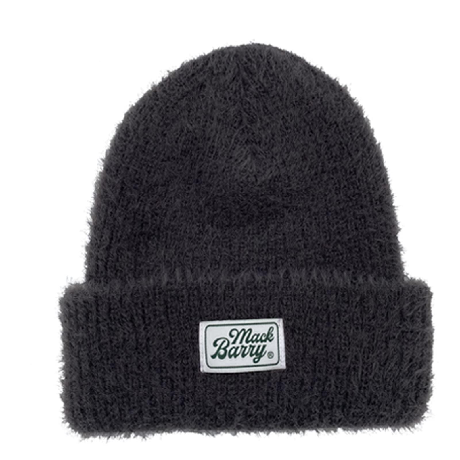 MACK BARRY CLASSIC LABEL SOFT CANDY BEANIE Large Size Knit Cap Unisex Knit Hat Men's Women's Hip-Hop Sports Gym Dance