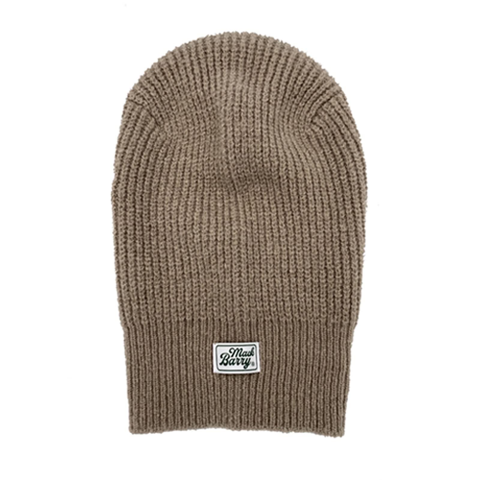 MACK BARRY CLASSIC LABEL BALACLAVA Large Size Knit Cap Unisex Knit Hat Men's Women's Hip-Hop Sports Gym Dance