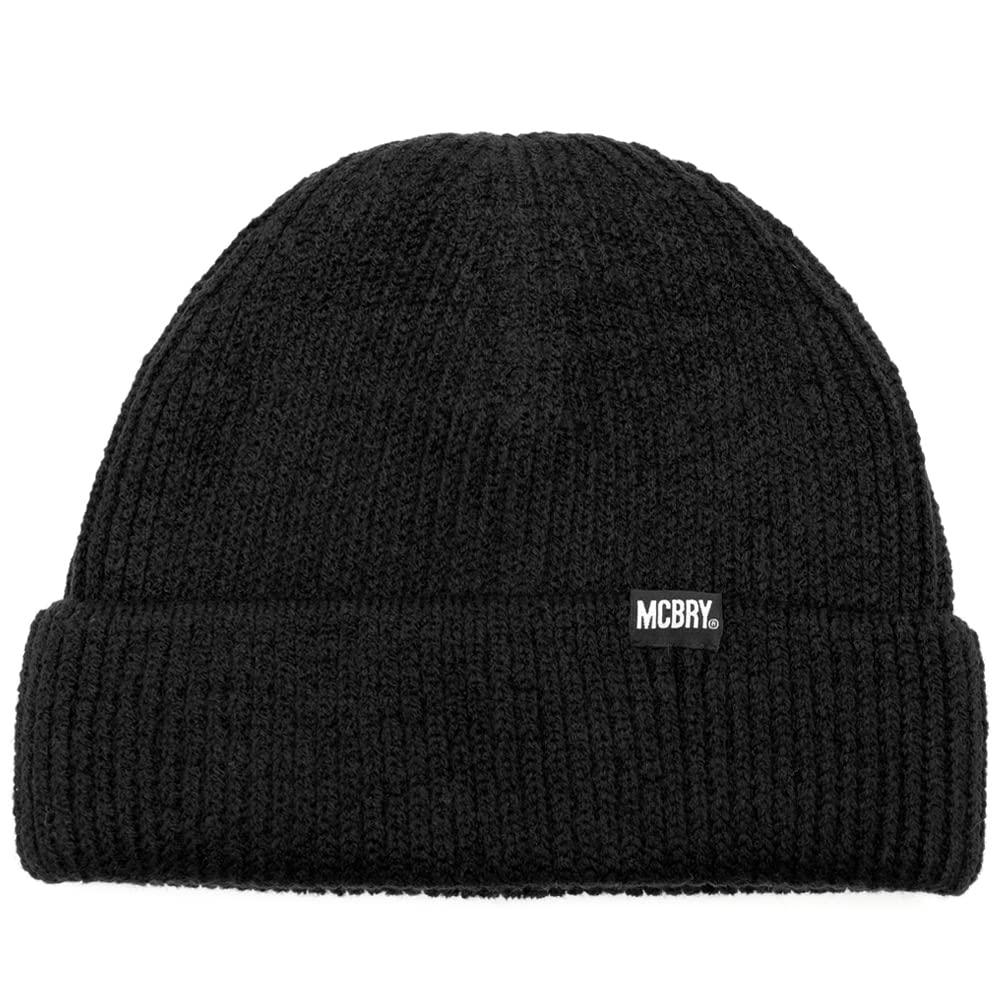 MACK BARRY MCBRY SPAN BEANIE Beanie Cap Brand Knit Hat Knit Cap Men's Women's Worn by Korean Idols Domestic Authentic Product (Black)