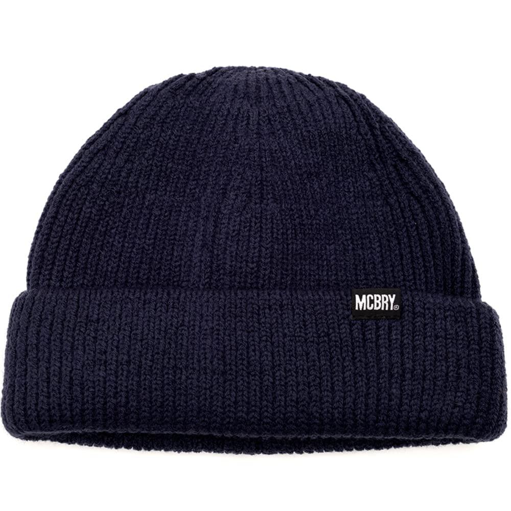 MACK BARRY MCBRY SPAN BEANIE Beanie Cap Brand Knit Hat Knit Cap Men's Women's Worn by Korean Idols Domestic Authentic Product (Navy)