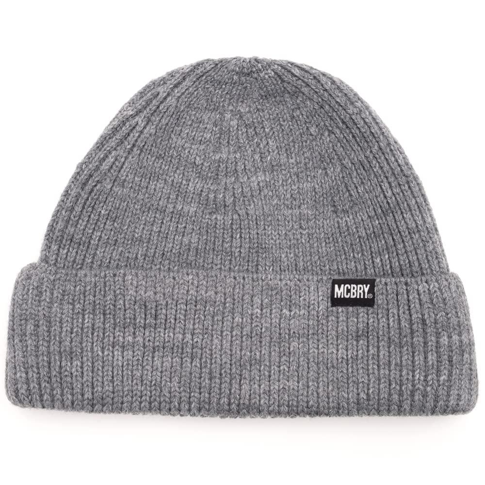 MACK BARRY MCBRY SPAN BEANIE Beanie Cap Brand Knit Hat Knit Cap Men's Women's Worn by Korean Idols Domestic Authentic Product (Gray)