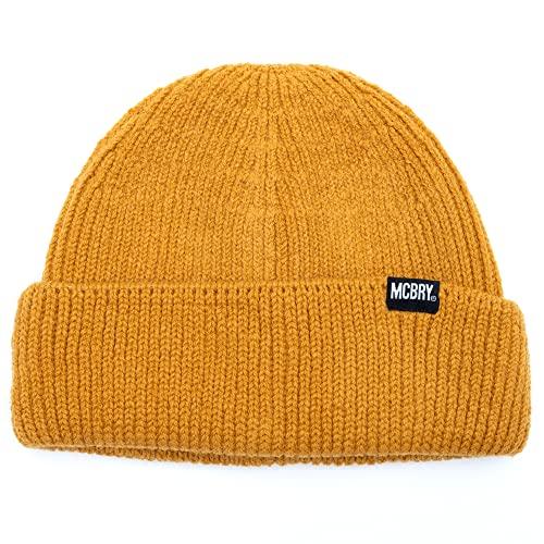 MACK BARRY MCBRY SPAN BEANIE Beanie Cap Brand Knit Hat Knit Cap Men's Women's Worn by Korean Idols Domestic Authentic Product (Mustard)